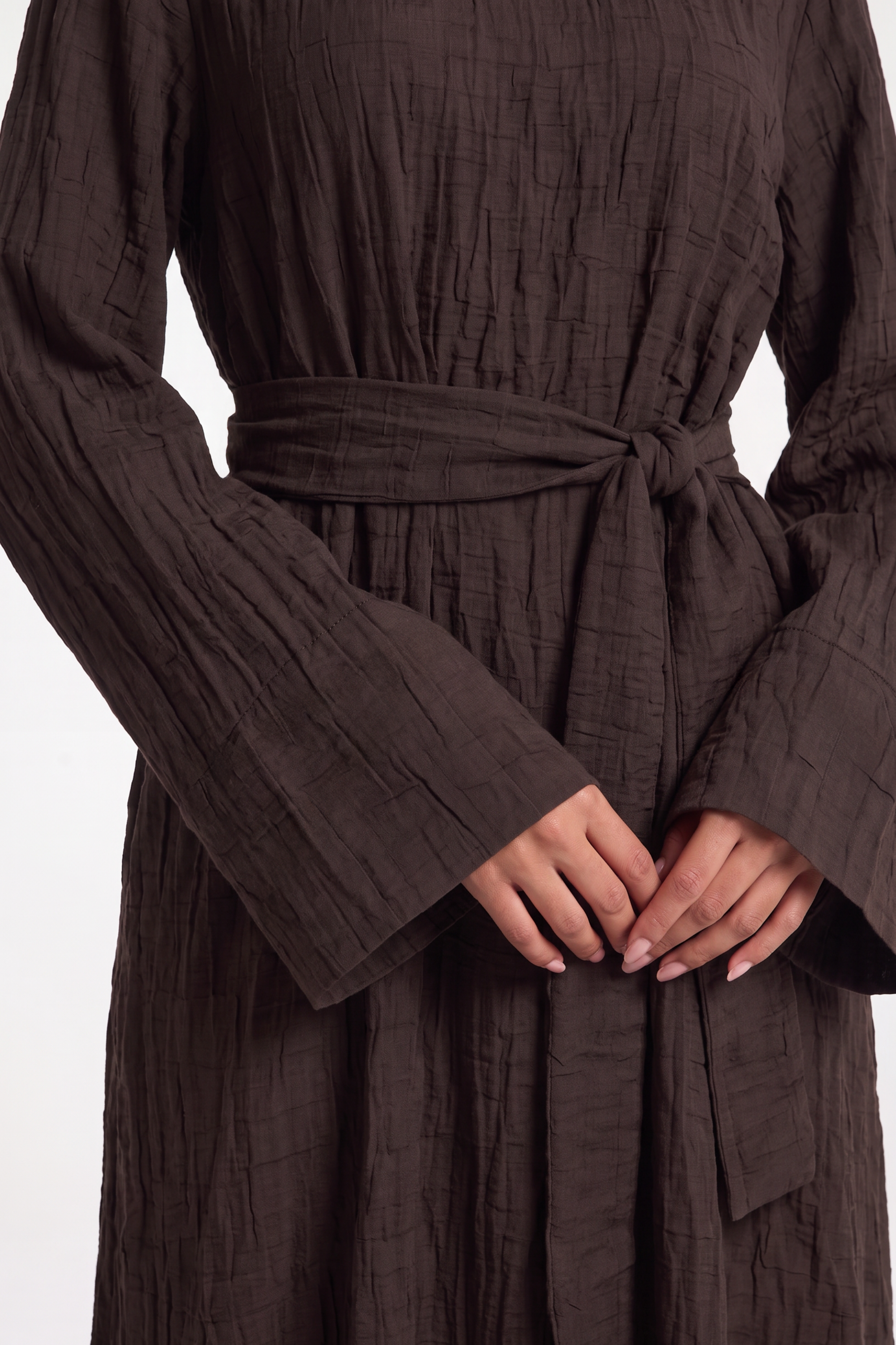 Zariah Dress ا Deep Brown