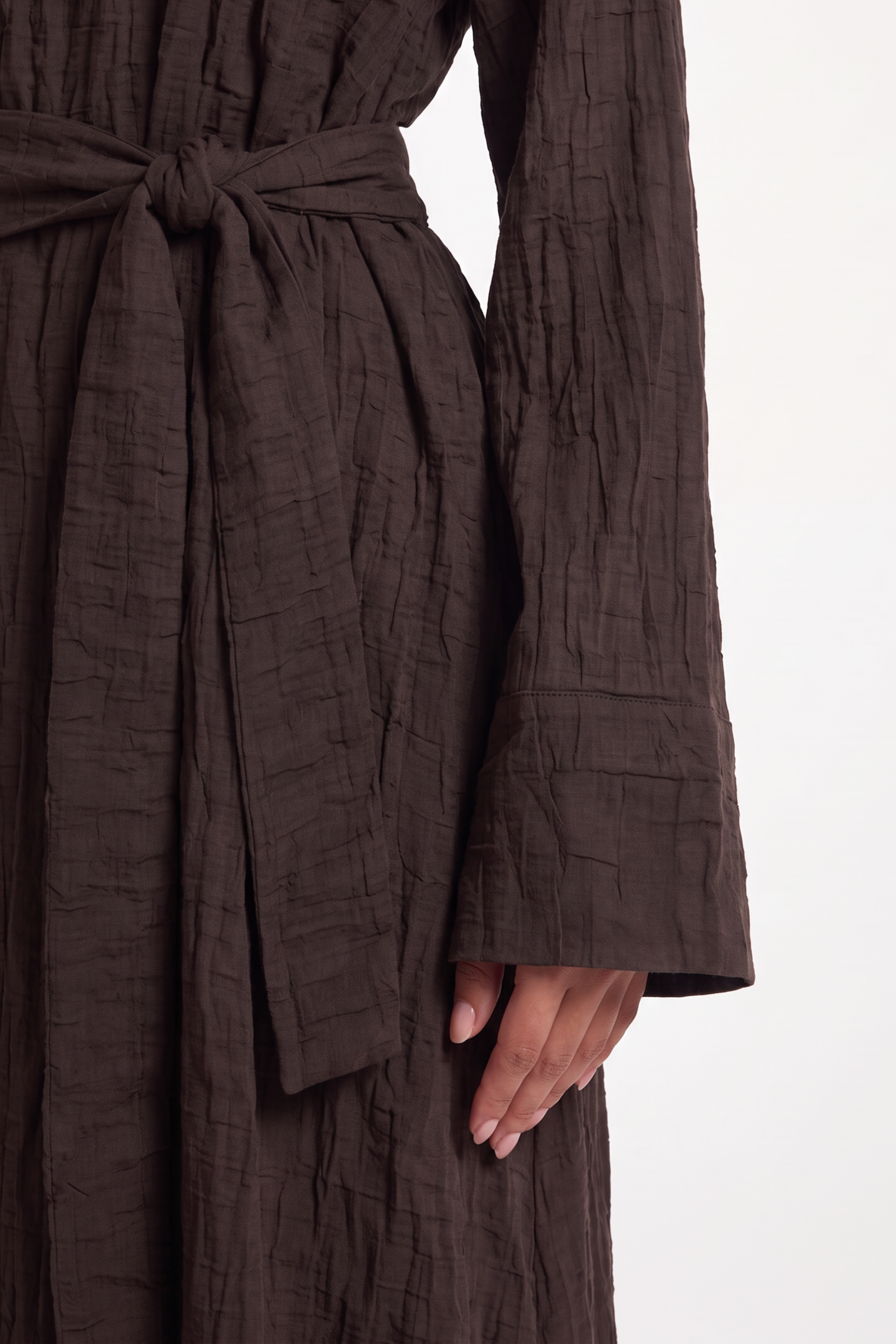 Zariah Dress ا Deep Brown