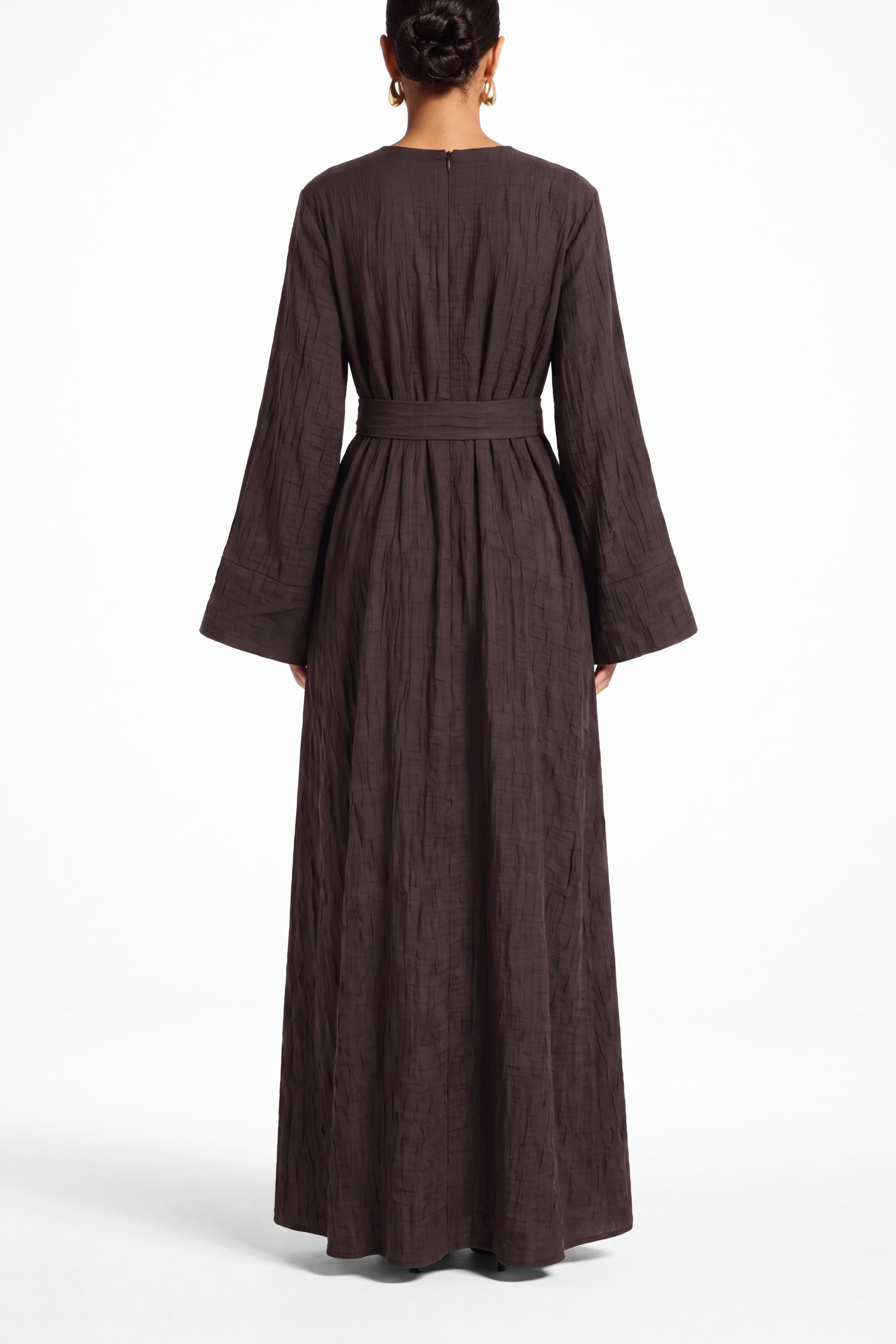 Zariah Dress ا Deep Brown