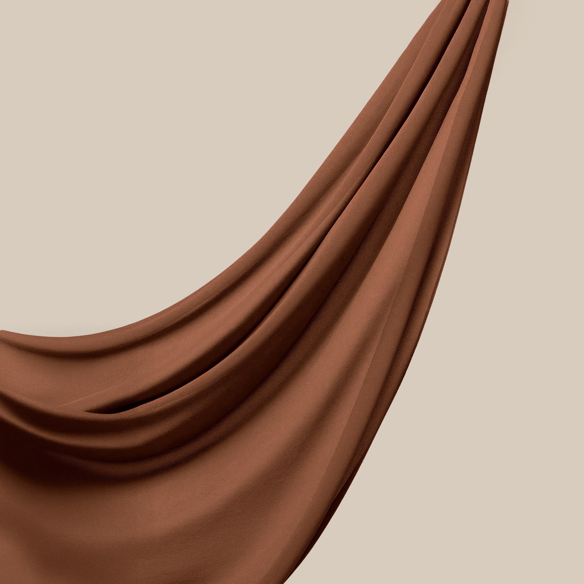 Dahliya Chiffon Hijab ₪ Terracotta Clay