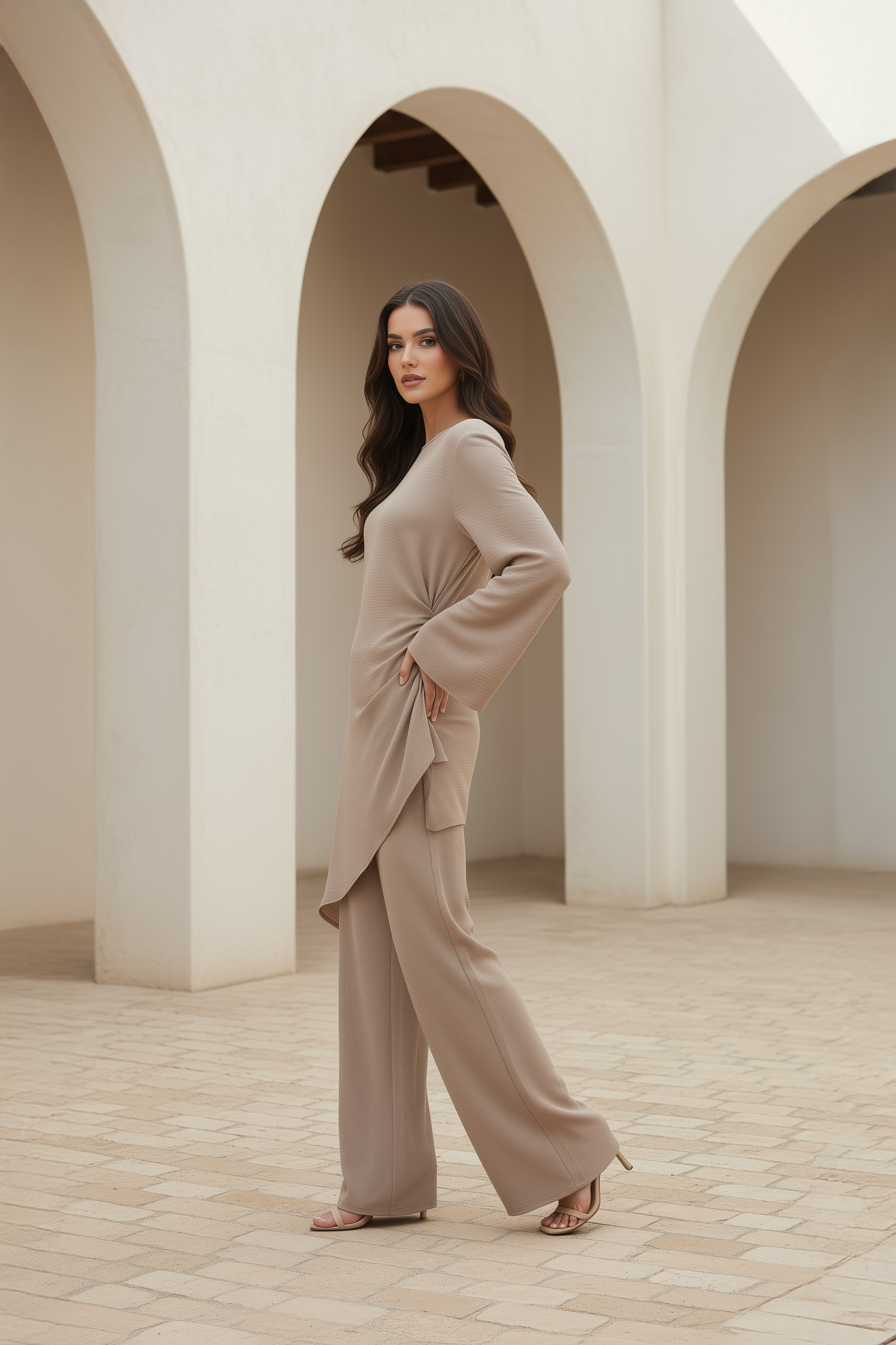 Estelle Two piece ا Soft beige