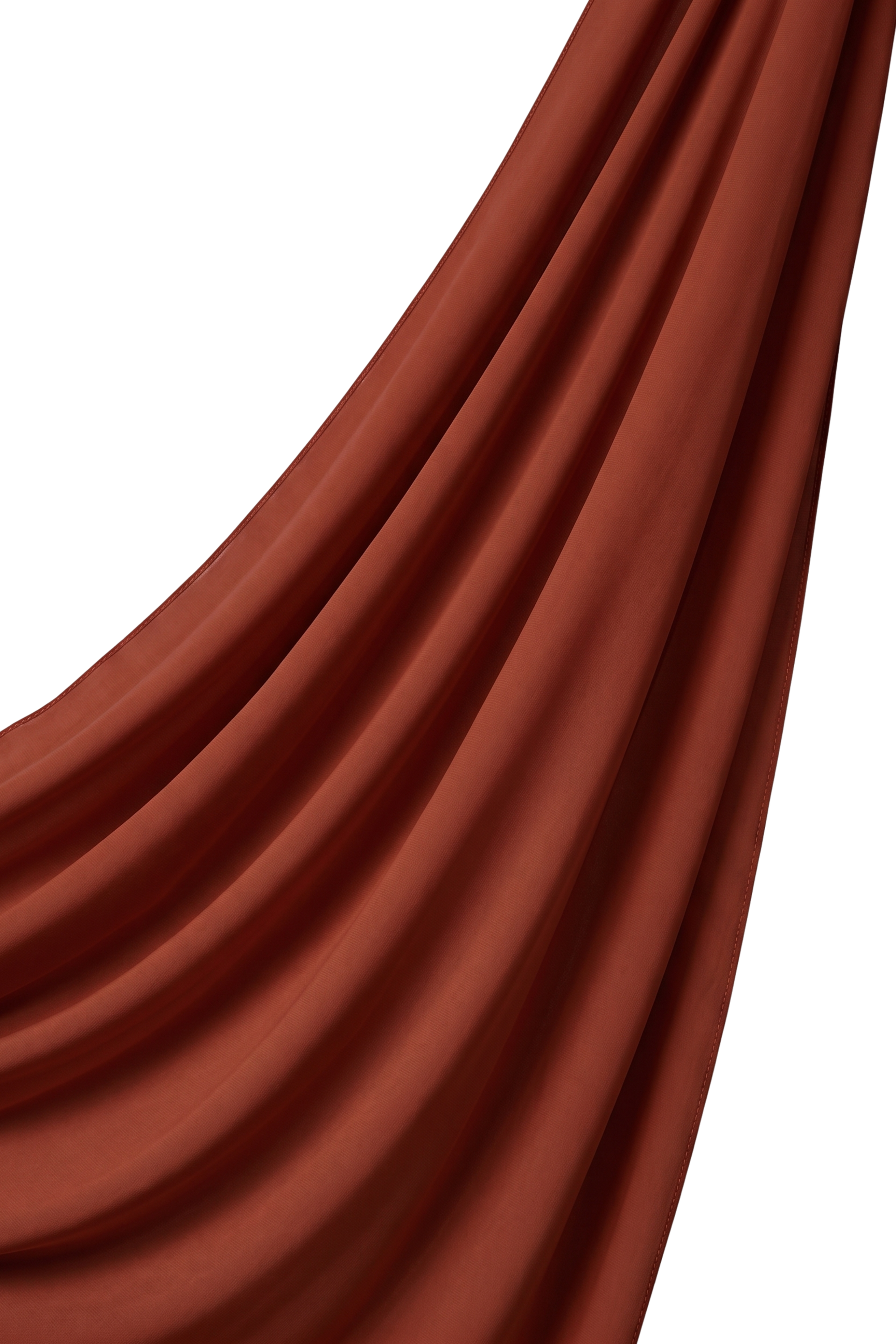 Orchid Opaque Chiffon Hijab ا Deep Terracotta