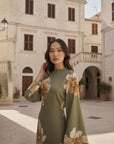 Rosara Dress ا Olive Green