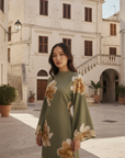 Rosara Dress ا Olive Green