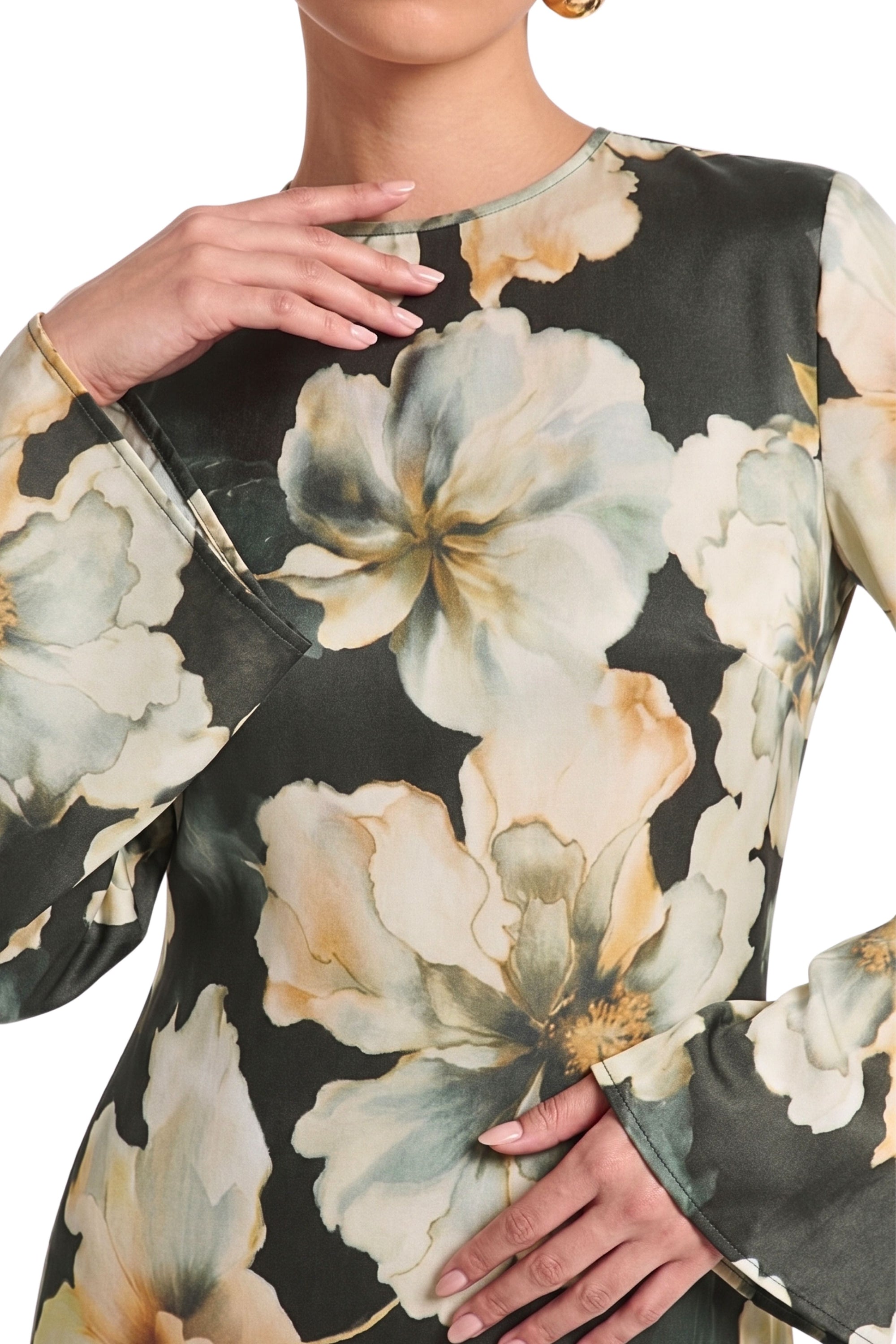 Flora Dress ا Deep Green