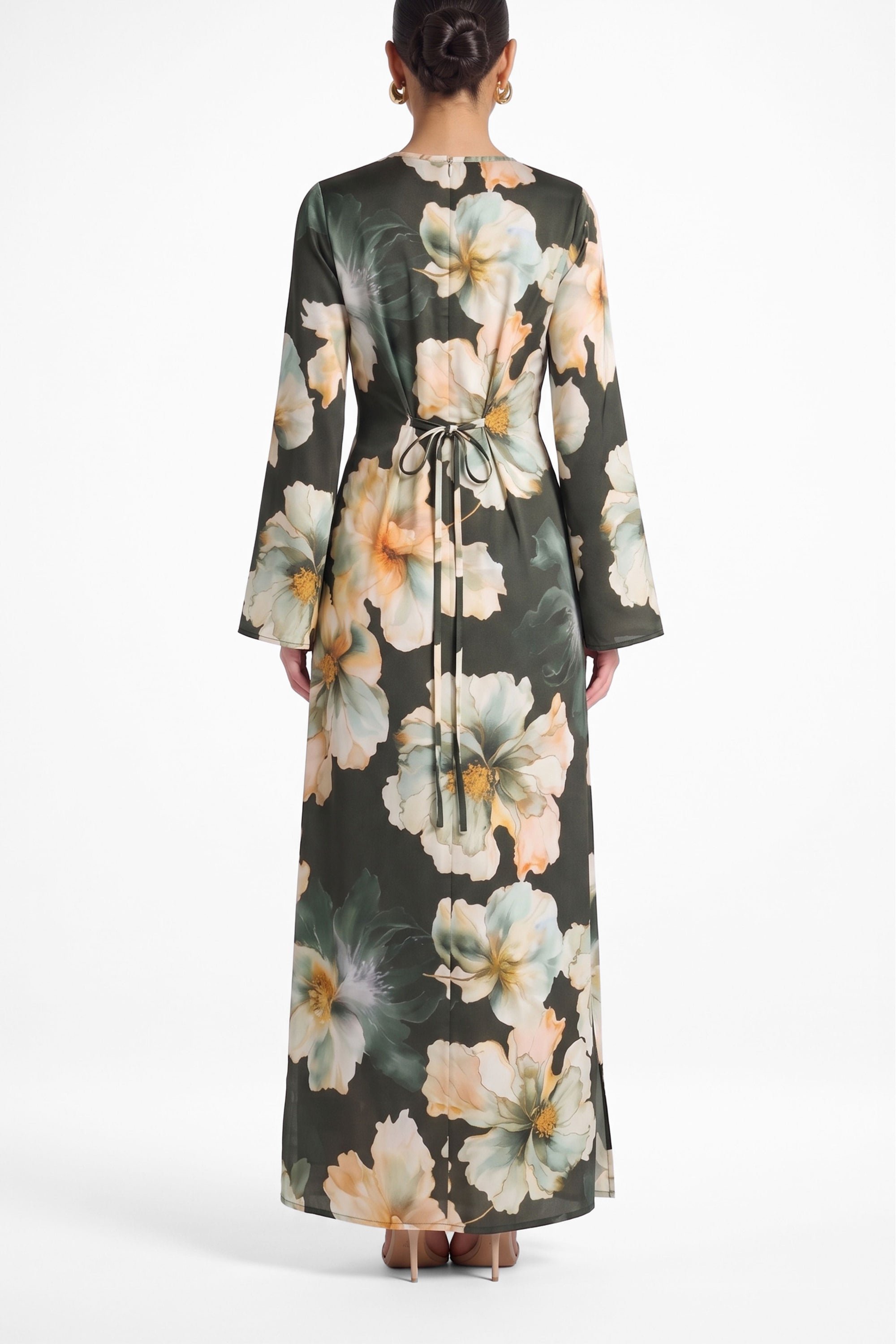 Flora Dress ا Deep Green