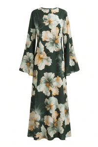 Flora Dress ا Deep Green