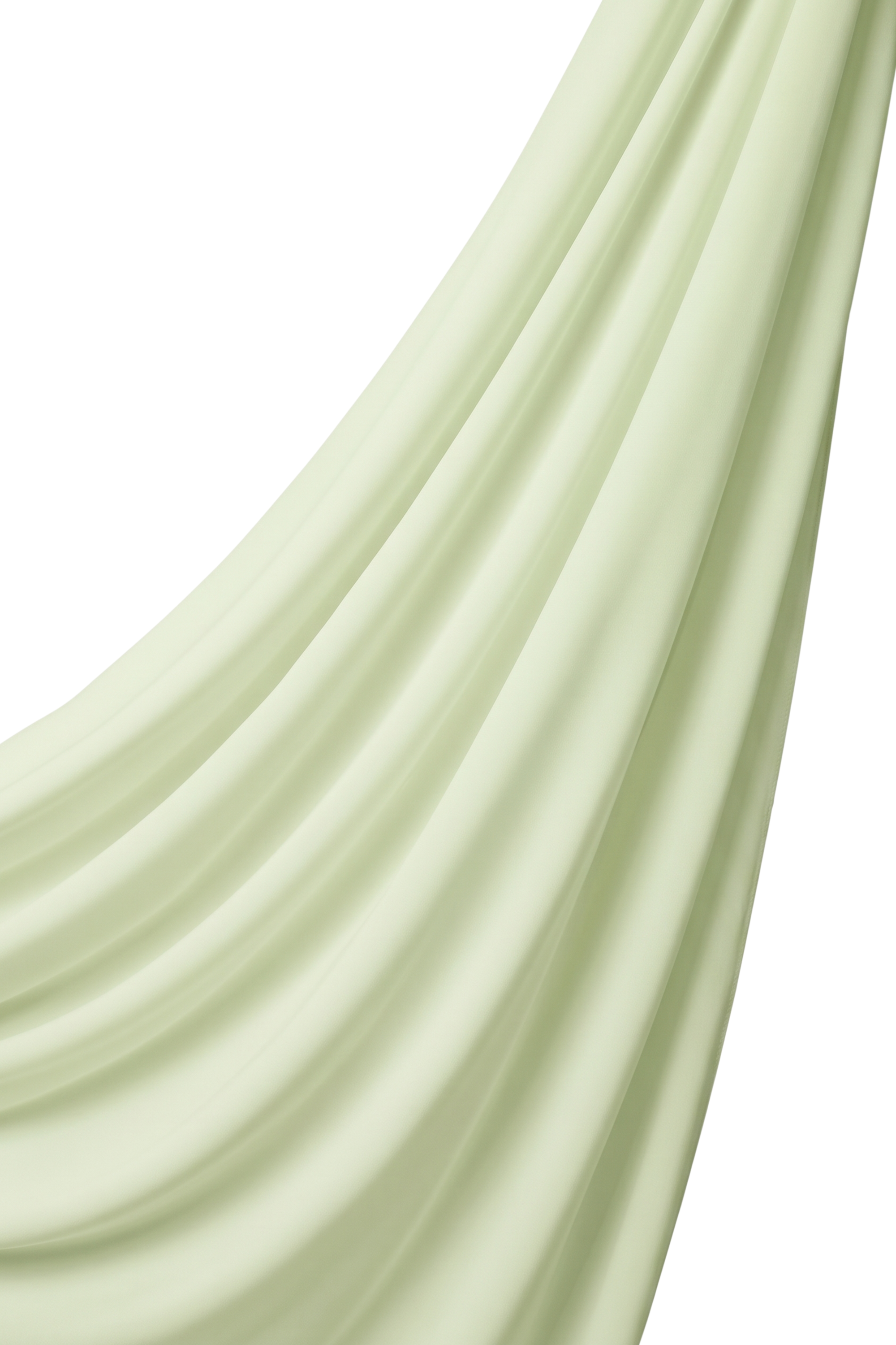 Orchid Opaque Chiffon Hijab ا Lime Green