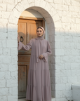 Ivorea Three Piece Abaya ا Pale Pink