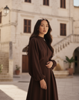 Dahliya Dress ا Celestial Brown