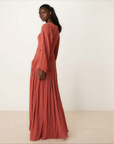 Zinnia Dress ا Vibrant Orange x